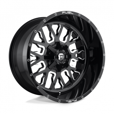 Fuel D611 STROKE  Gloss Black Milled