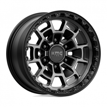 KMC KM718 SUMMIT  Black Gray Tinted