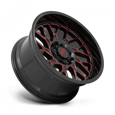 Moto Metal MO805  Black Milled Red