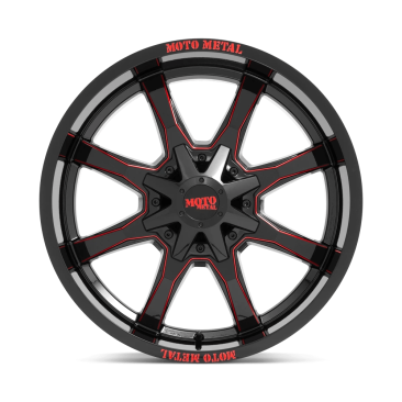 Moto Metal MO970  G-blk Milled Red Moto Metal Lp