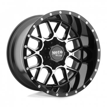 Moto Metal MO986 SIEGE  Gloss Black Machined