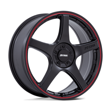 Petrol PE003 P2E  Matte Black W/ Red Lip