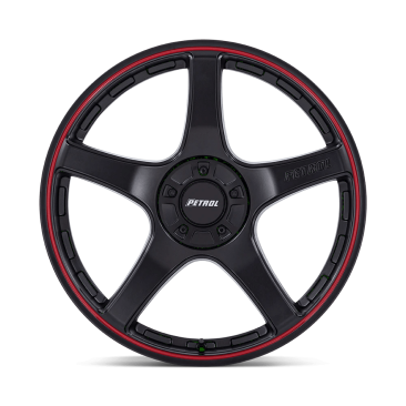 Petrol PE003 P2E  Matte Black W/ Red Lip