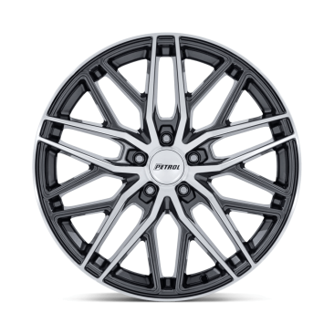 Petrol PE004 P3E  Gloss Gunmetal W/ Brushed Machined Face