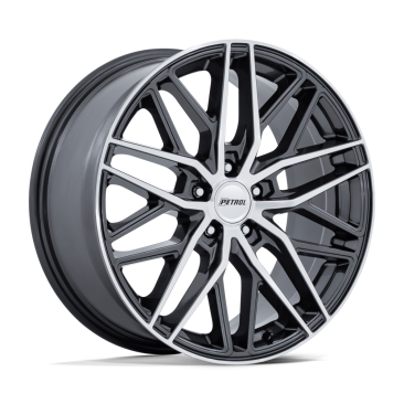 Petrol PE004 P3E  Gloss Gunmetal W/ Brushed Machined Face