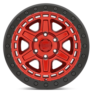 Black Rhino RENO  Candy Red W Black Ring & Bolts