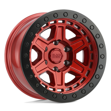 Black Rhino RENO  Candy Red W Black Ring & Bolts