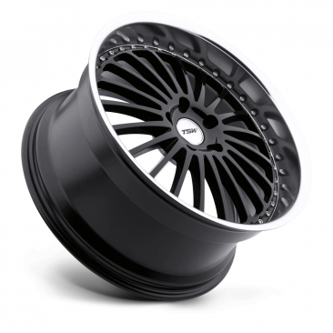 TSW SILVERSTONE  Gloss Black w Machined Lip