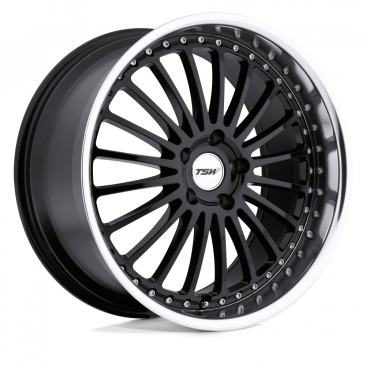 TSW SILVERSTONE  Gloss Black w Machined Lip