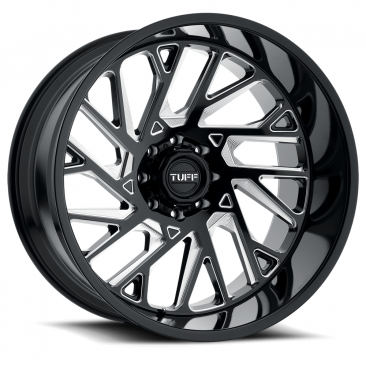 Tuff T4B  Black Milled Spoke