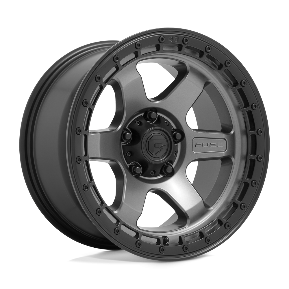 Fuel Wheel D752 BLOCK Matte Gunmetal - 17x9 - 6x139.7 Bolt Pattern - 1 Offset Rims
